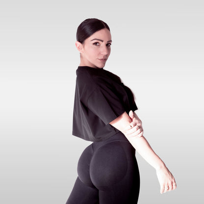 Crop top Alphspart Oversize Noir