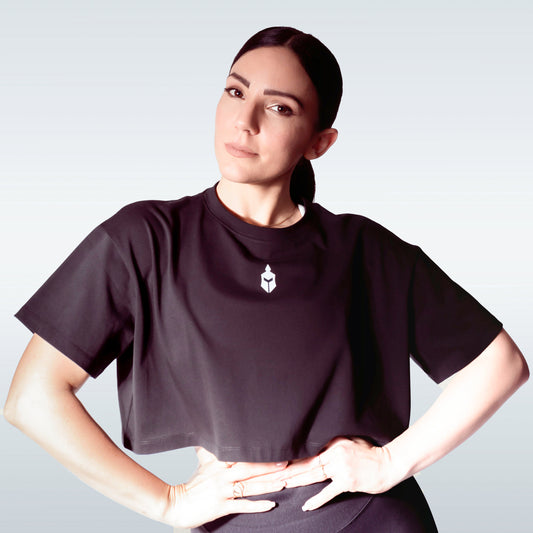 Crop top Alphspart Oversize Noir