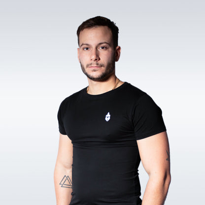 T-shirt Alphspart Slim Fit Noir