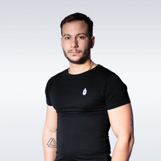 T-shirt Alphspart Slim Fit Noir
