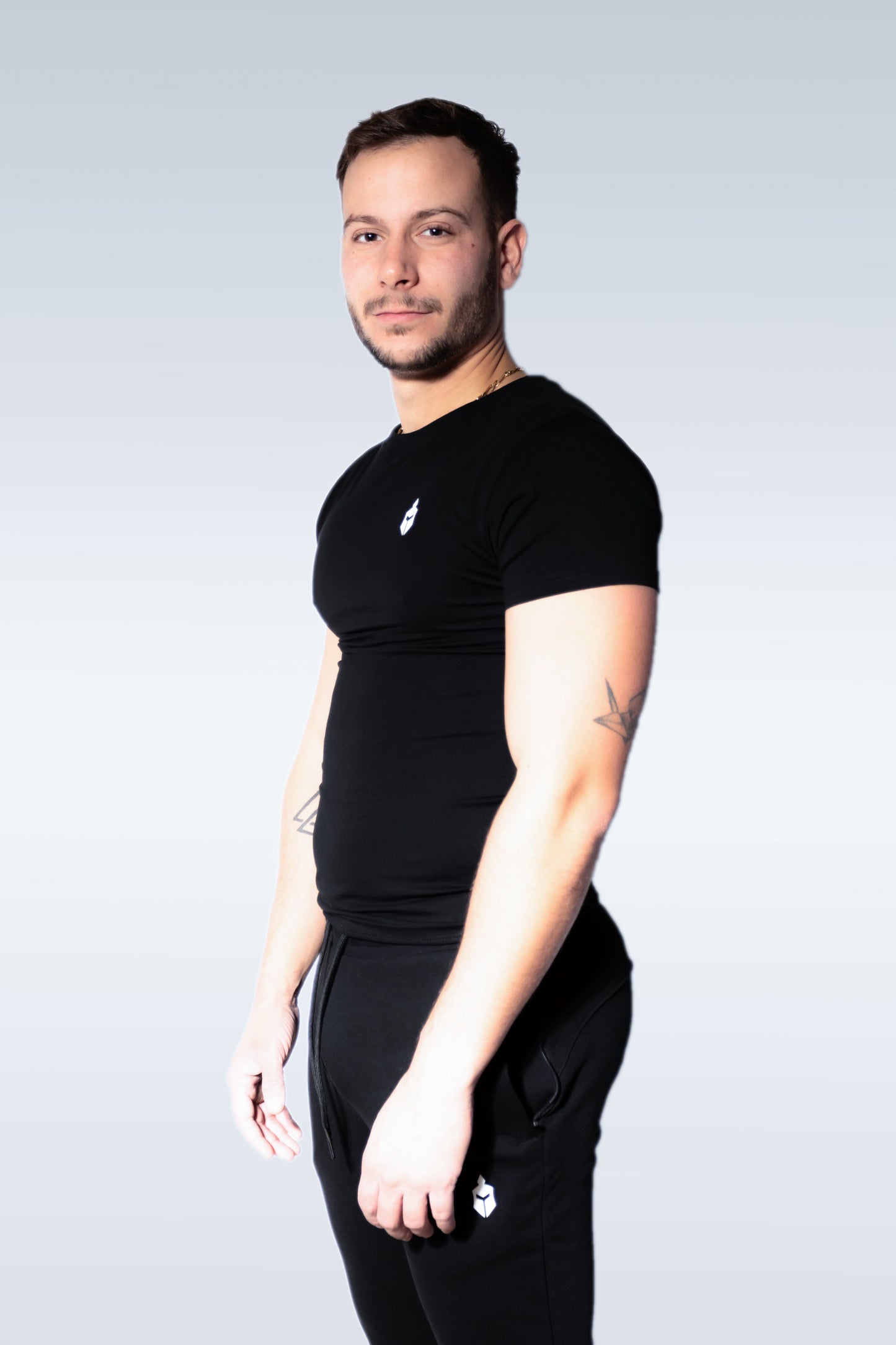 T-shirt Alphspart Slim Fit Noir