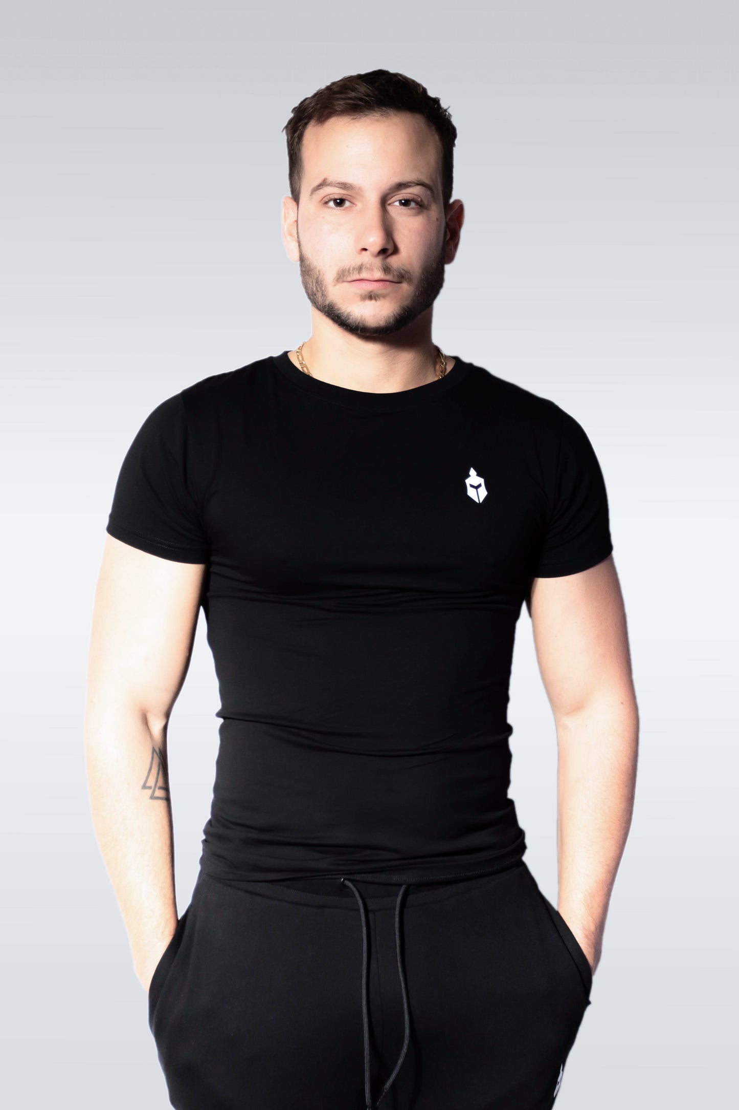 T-shirt Alphspart Slim Fit Noir