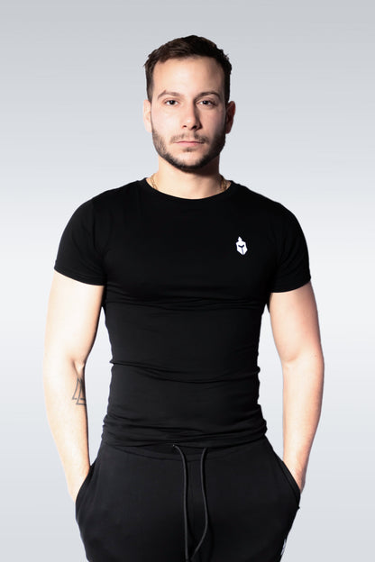 T-shirt Alphspart Slim Fit Noir